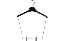 17" Black Plastic Display Hanger W/ 12" Clips