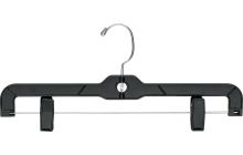14" Black Plastic Bottom Hanger W/ Clips