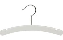 10" White Wood Top Hanger W/ Notches