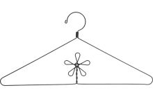 Assorted Metal Decorative Flower Hangers (Set of 3)