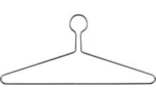 17" Chrome Metal Anti-Theft Top Hanger