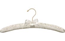 15" Ivory Padded Top Hanger