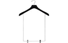 18" Black Wood Display Hanger W/ 15" Clips
