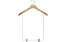18" Natural Wood Display Hanger W/ 15" Clips