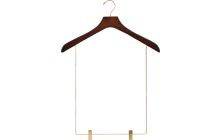 18" Walnut Wood Display Hanger W/ 15" Clips
