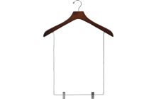 18" Walnut Wood Display Hanger W/ 15" Clips
