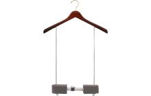 17" Walnut Wood Display Hanger W/ 99" Adjustable Waist