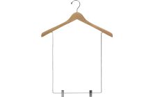 17" Natural Wood Display Hanger W/ 15" Clips
