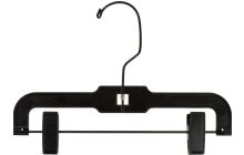 10" Black Plastic Bottom Hanger W/ Clips
