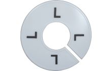 White Round Size Divider - L