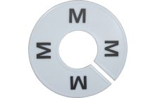 White Round Size Divider - M