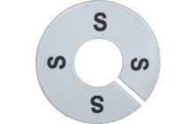 White Round Size Divider - S