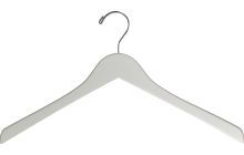 17" White Wood Top Hanger