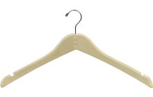 17" Unfinished Wood Top Hanger W/ Notches