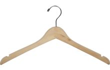 17" Unfinished Wood Top Hanger W/ Notches