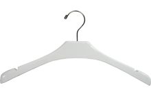 16" White Wood Top Hanger W/ Notches