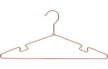 17" Rose Gold Metal Top Hanger W/ Notches