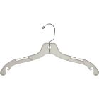 17" Clear Plastic Top Hanger W/ Notches
