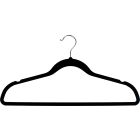 17 3/4" Rubber Coated Black Plastic Top Hanger W/ Notches