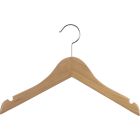 11" Natural Wood Top Hanger W/ Notches
