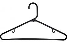 16 3/8" Black Tubular Plastic  Hanger W/Notches