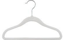11 5/8" Kids White Velvet Suit Hanger