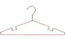 17" Rose Gold Metal Top Hanger W/ Notches