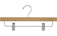 14" Matte Natural Alder Bottom Hanger W/ Clips