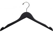 Black Wood Hangers & Black Plastic Hangers in Bulk & Wholesale