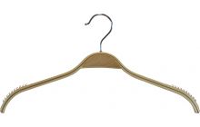 16" Natural Laminate Top Hanger W/ Rubber Strips