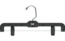 14" Black Plastic Bottom Hanger W/ Clips