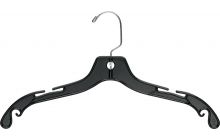 17" Black Plastic Top Hanger W/ Notches