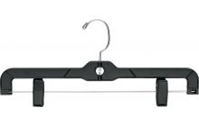 14" Black Plastic Bottom Hanger W/ Clips