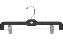 14" Black Plastic Bottom Hanger W/ Clips
