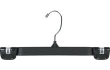 10" Black Plastic Bottom Hanger W/Clips