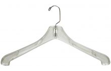 Wholesale Junior Clear Plastic Dress Hangers - 14