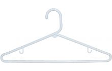 16 3/8" White Tubular Plastic  Hanger W/Notches