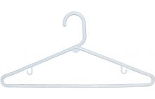 16 3/8" White Tubular Plastic  Hanger W/Notches