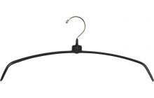 16" Rubber Coated Black Metal Top Hanger