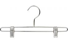 12" Chrome Metal Bottom Hanger W/ Clips