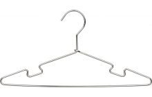 14" Chrome Metal Top Hanger W/ Notches