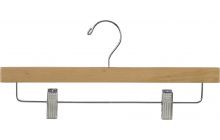 14" Matte Natural Alder Bottom Hanger W/ Clips