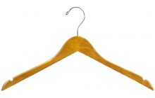 15.5" Honey Alder Top Hanger W/ Notches & Rubber Strips