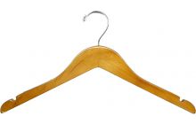 17" Honey Alder Top Hanger W/ Notches & Rubber Strips