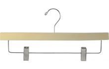 14" Unfinished Wood Bottom Hanger W/Clips