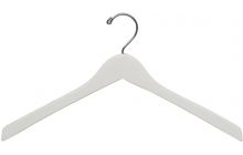 11" White Wood Top Hanger