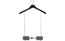 17" Matte Black Wood Display Hanger W/ 99" Adjustable Waist