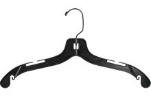 17" Black Plastic Top Hanger W/ Notches