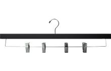 17 inch Contoured Black Plastic Suit Hangers